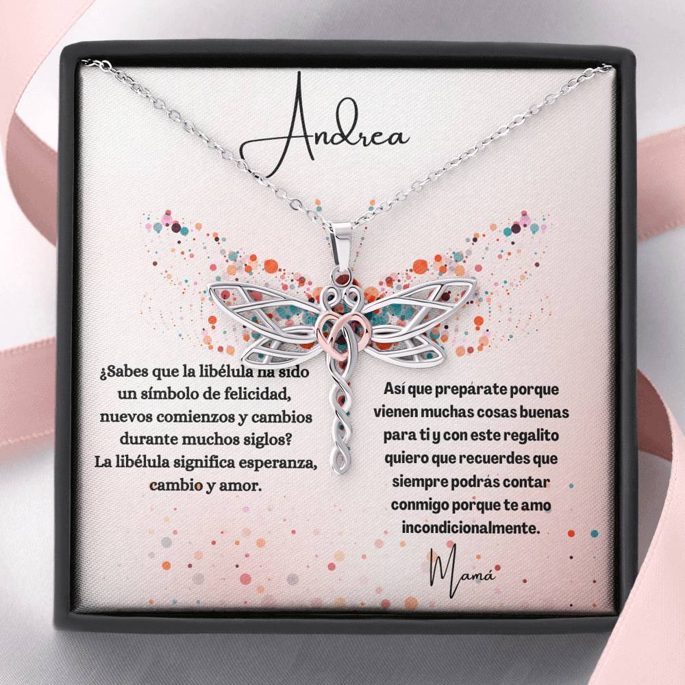 Regalo con significado único para esa persona especial - Collar libélula Jewelry 