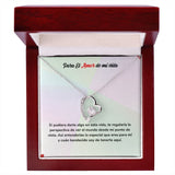 Regalo de Amor para Siempre - Collar de Amor Eterno Jewelry ShineOn Fulfillment Acabado en oro blanco de 14 k Cajita de Lujo con Luz Led 
