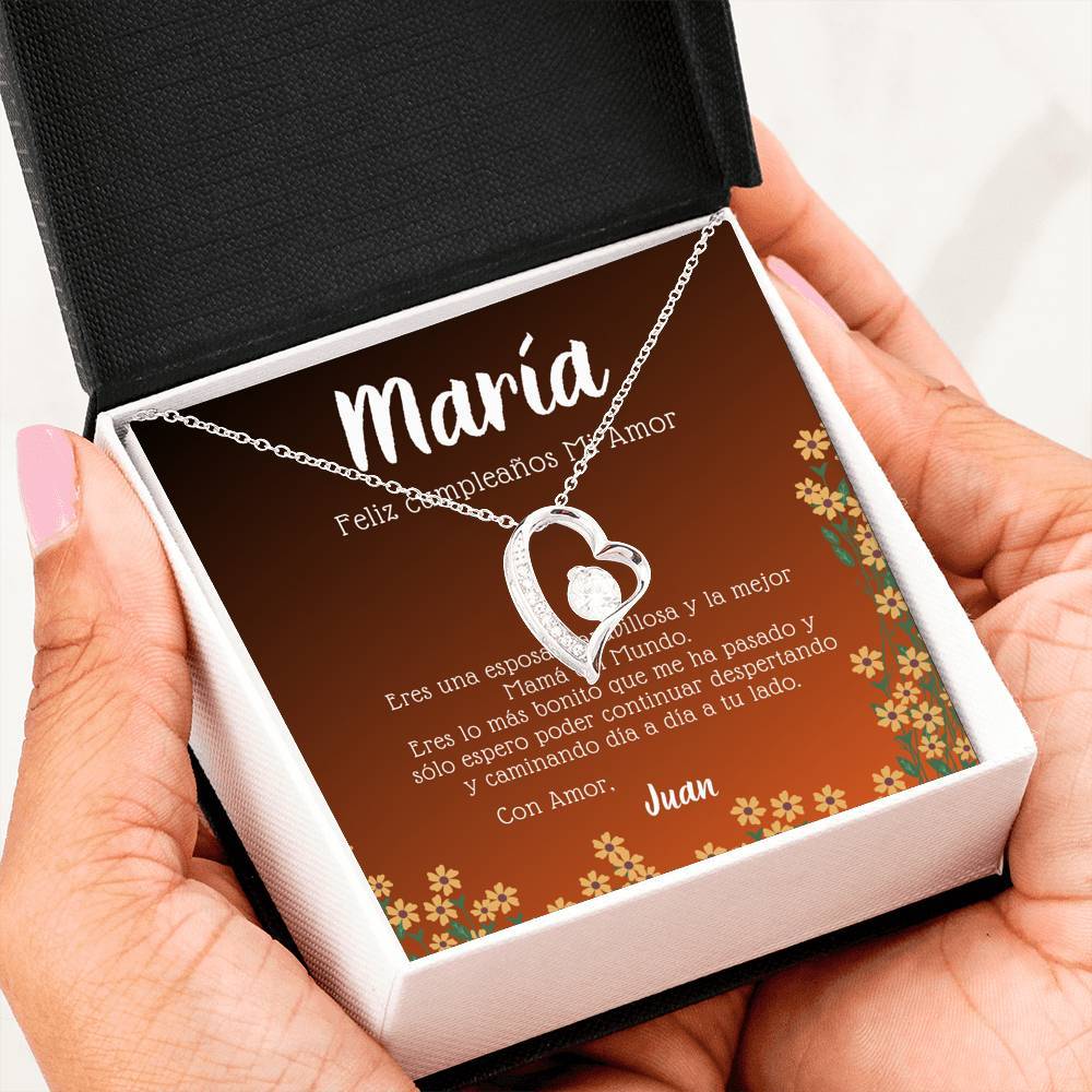 Regalo de cumpleaños para Esposa. Forever Love. Personaliza la tarjeta con los nombres Jewelry/ForeverLove 