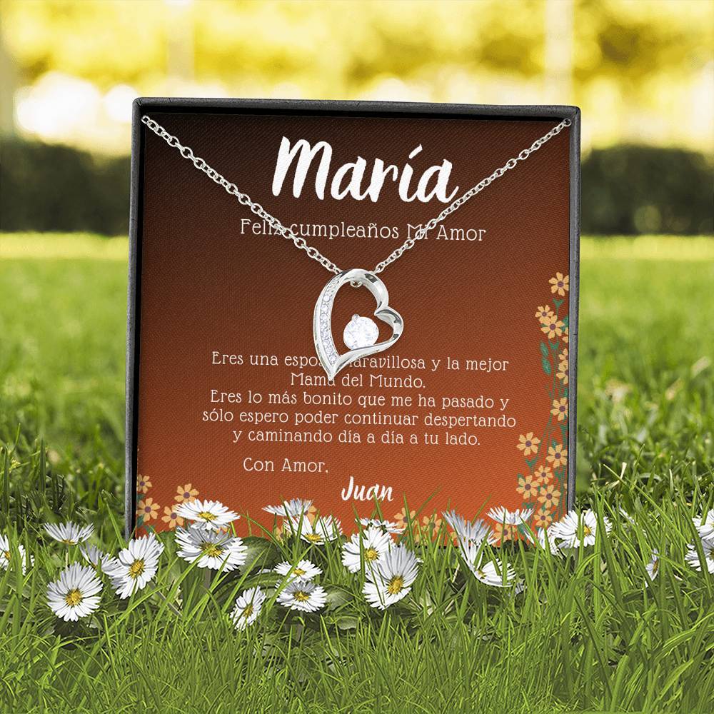 Regalo de cumpleaños para Esposa. Forever Love. Personaliza la tarjeta con los nombres Jewelry/ForeverLove 