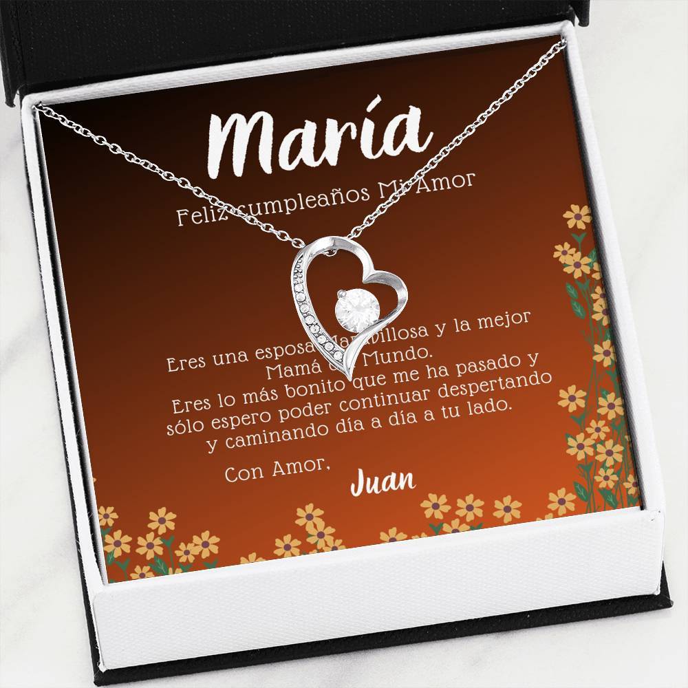 Regalo de cumpleaños para Esposa. Forever Love. Personaliza la tarjeta con los nombres Jewelry/ForeverLove 