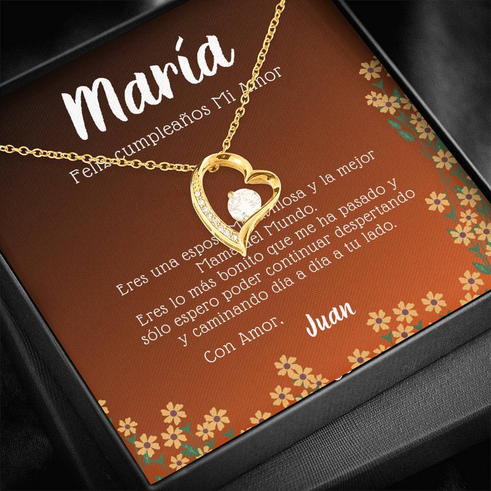 Regalo de cumpleaños para Esposa. Forever Love. Personaliza la tarjeta con los nombres Jewelry/ForeverLove 