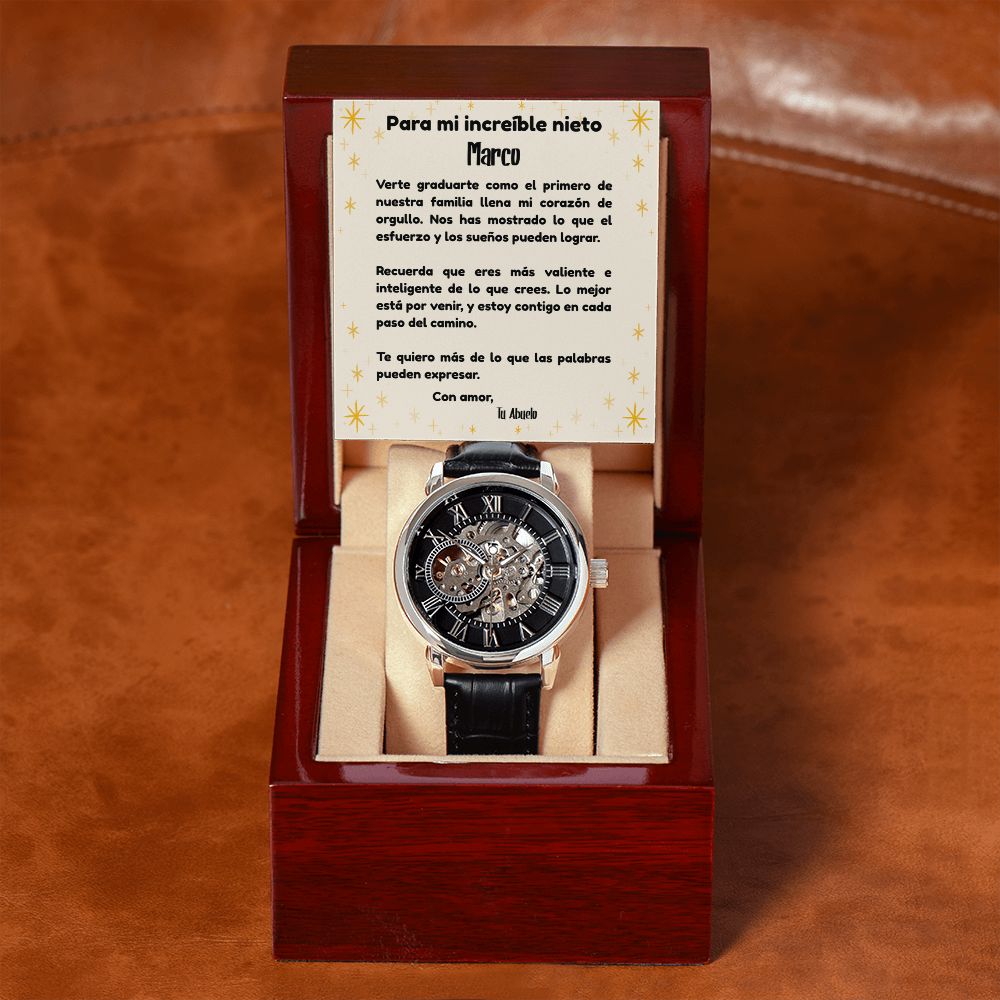 Regalo de Graduación para el Primer Graduado de la Familia - Reloj de Lujo para Nieto Jewelry 
