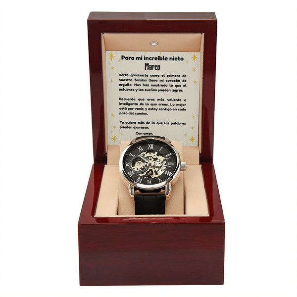 Regalo de Graduación para el Primer Graduado de la Familia - Reloj de Lujo para Nieto Jewelry 