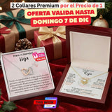 🎁 REGALO ESPECIAL PARA HIJA – PACK 2x1 COLLARES CON MENSAJE PERSONALIZADO Jewelry 