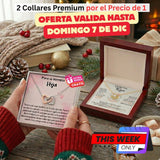 🎁 REGALO ESPECIAL PARA HIJA – PACK 2x1 COLLARES CON MENSAJE PERSONALIZADO Jewelry 