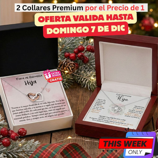 🎁 REGALO ESPECIAL PARA HIJA – PACK 2x1 COLLARES CON MENSAJE PERSONALIZADO Jewelry 