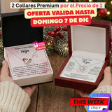 🎁 REGALO ESPECIAL PARA HIJA – PACK 2x1 COLLARES CON MENSAJE PERSONALIZADO Jewelry 