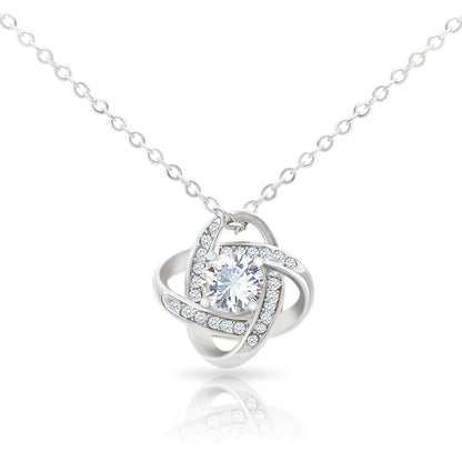 Regalo Especial para Hija -Sobrina- Ahijada - Hermana - Hijastra… Collar Personalizable Nudo Amor Jewelry/LoveKnot 
