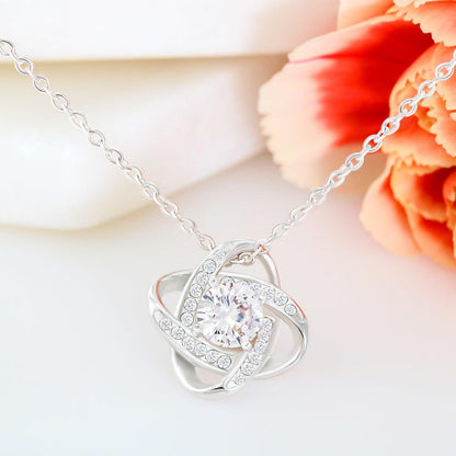 Regalo Especial para Hija -Sobrina- Ahijada - Hermana - Hijastra… Collar Personalizable Nudo Amor Jewelry/LoveKnot 
