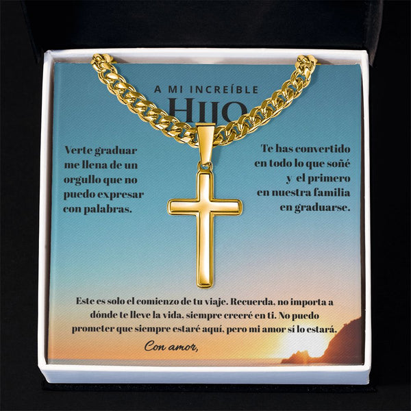Regalo Inolvidable para un Hijo Valioso - Cadena Personalizada de Graduación Jewelry 