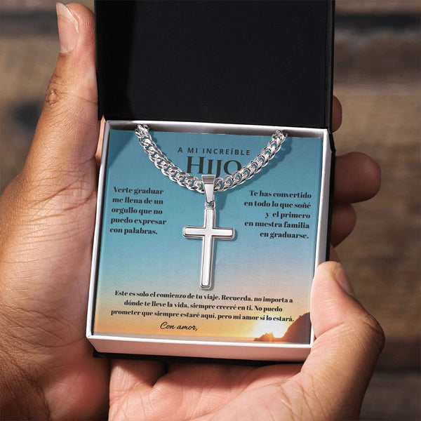 Regalo Inolvidable para un Hijo Valioso - Cadena Personalizada de Graduación Jewelry 