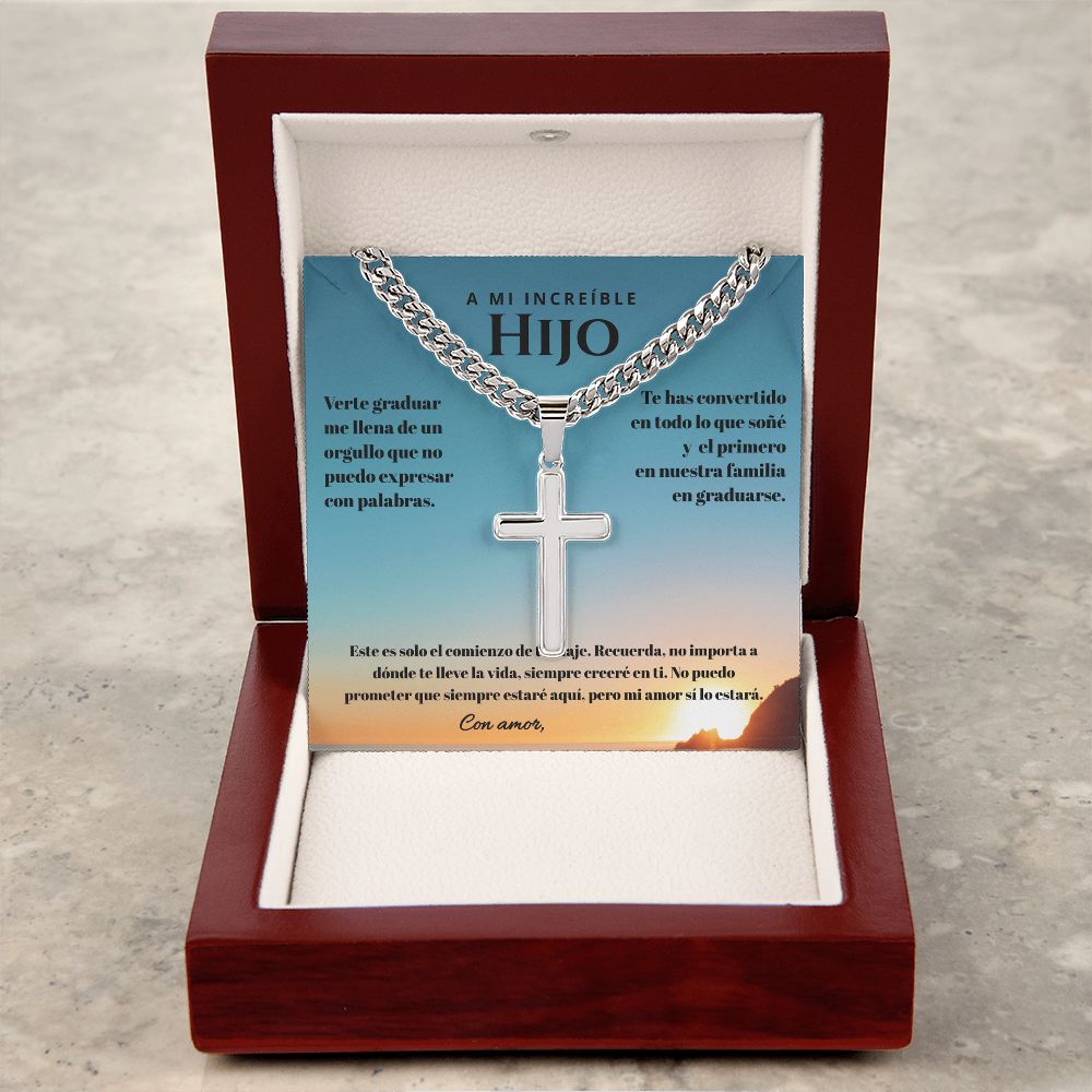 Regalo Inolvidable para un Hijo Valioso - Cadena Personalizada de Graduación Jewelry 