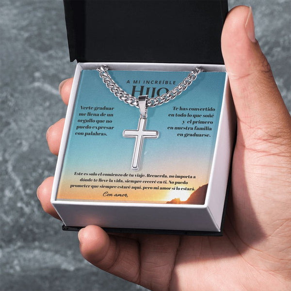 Regalo Inolvidable para un Hijo Valioso - Cadena Personalizada de Graduación Jewelry 