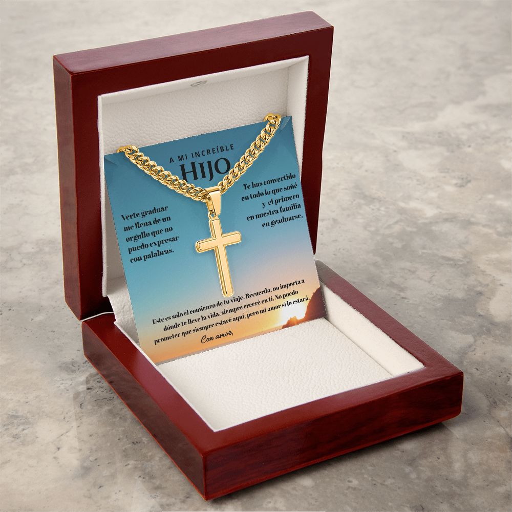 Regalo Inolvidable para un Hijo Valioso - Cadena Personalizada de Graduación Jewelry 