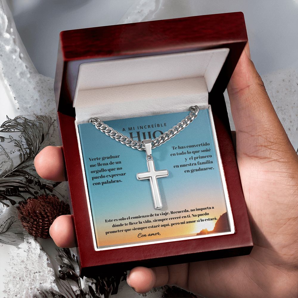 Regalo Inolvidable para un Hijo Valioso - Cadena Personalizada de Graduación Jewelry 