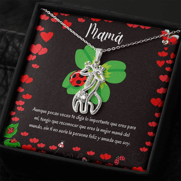 Regalo para dar a Mamá - Collar 2 Jirafas. Personaliza y escribe su nombre o como le dices, Porque ella se merece TODO Jewelry ShineOn Fulfillment 