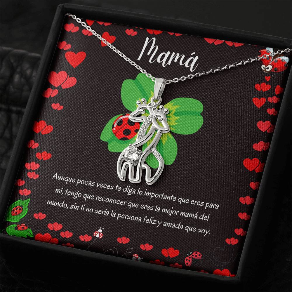 Regalo para dar a Mamá - Collar 2 Jirafas. Personaliza y escribe su nombre o como le dices, Porque ella se merece TODO Jewelry 