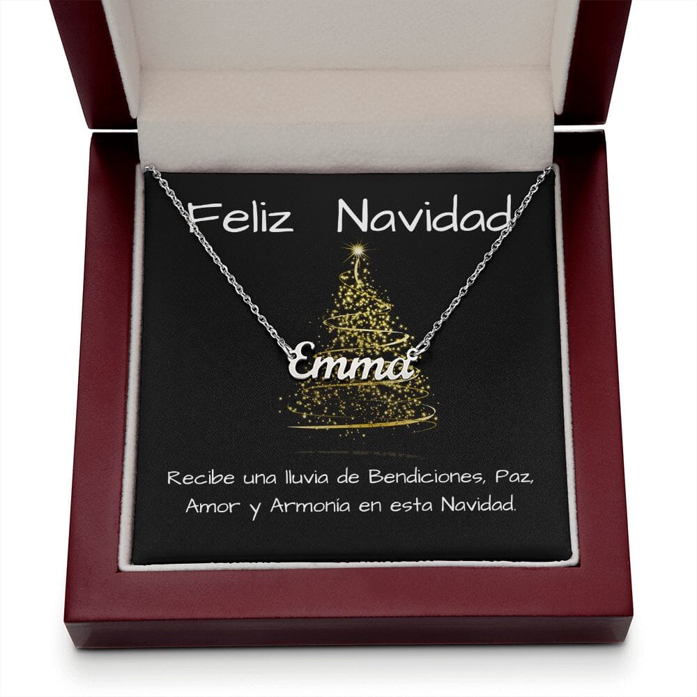 Regalo para dar en Navidad a esa persona amada - Collar con nombre Jewelry 