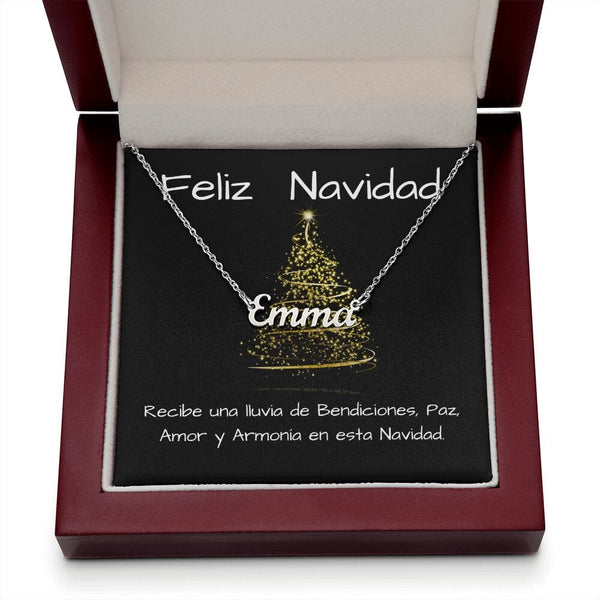 Regalo para dar en Navidad a esa persona amada - Collar con nombre Jewelry 