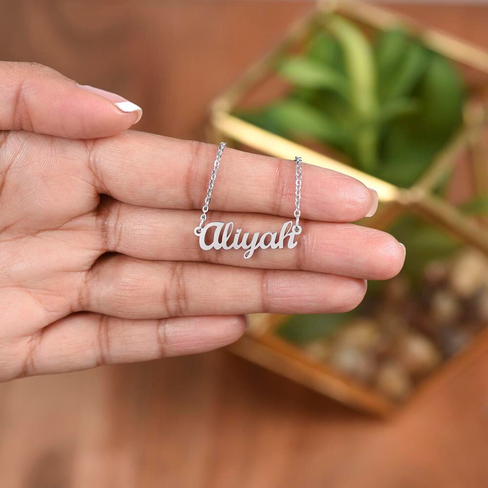 Regalo para dar en Navidad a esa persona amada - Collar con nombre Jewelry 