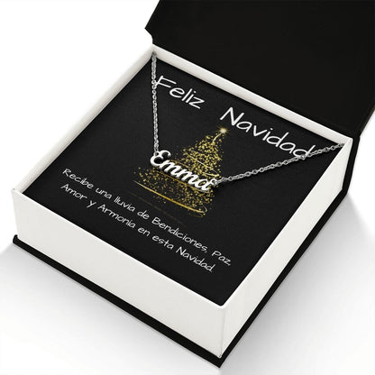 Regalo para dar en Navidad a esa persona amada - Collar con nombre Jewelry 
