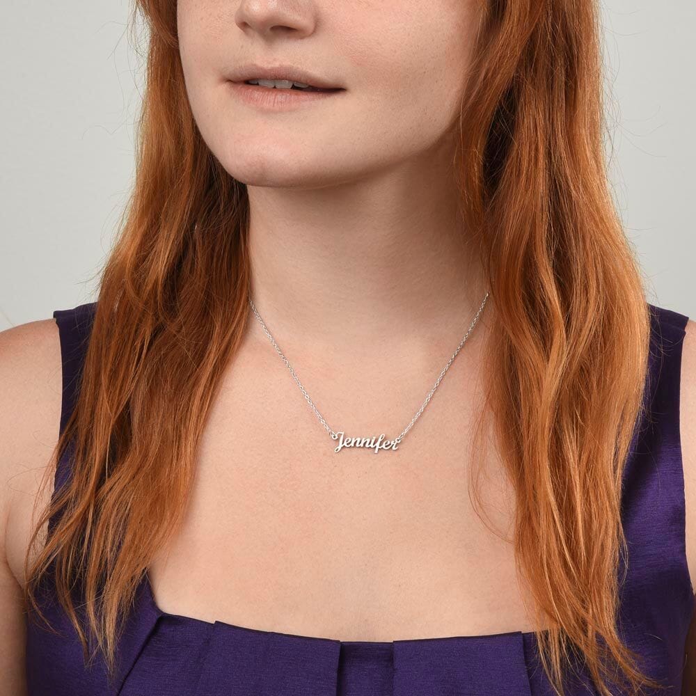 Regalo para dar en Navidad a esa persona amada - Collar con nombre Jewelry 