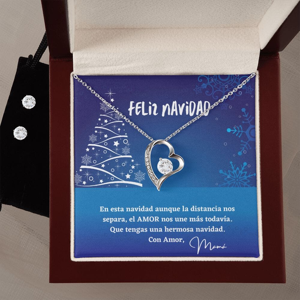 Regalo para dar esta Feliz Navidad - Collar Forever Love Jewelry/ForeverLove ShineOn Fulfillment Acabado en oro blanco de 14 k Luxury Box 