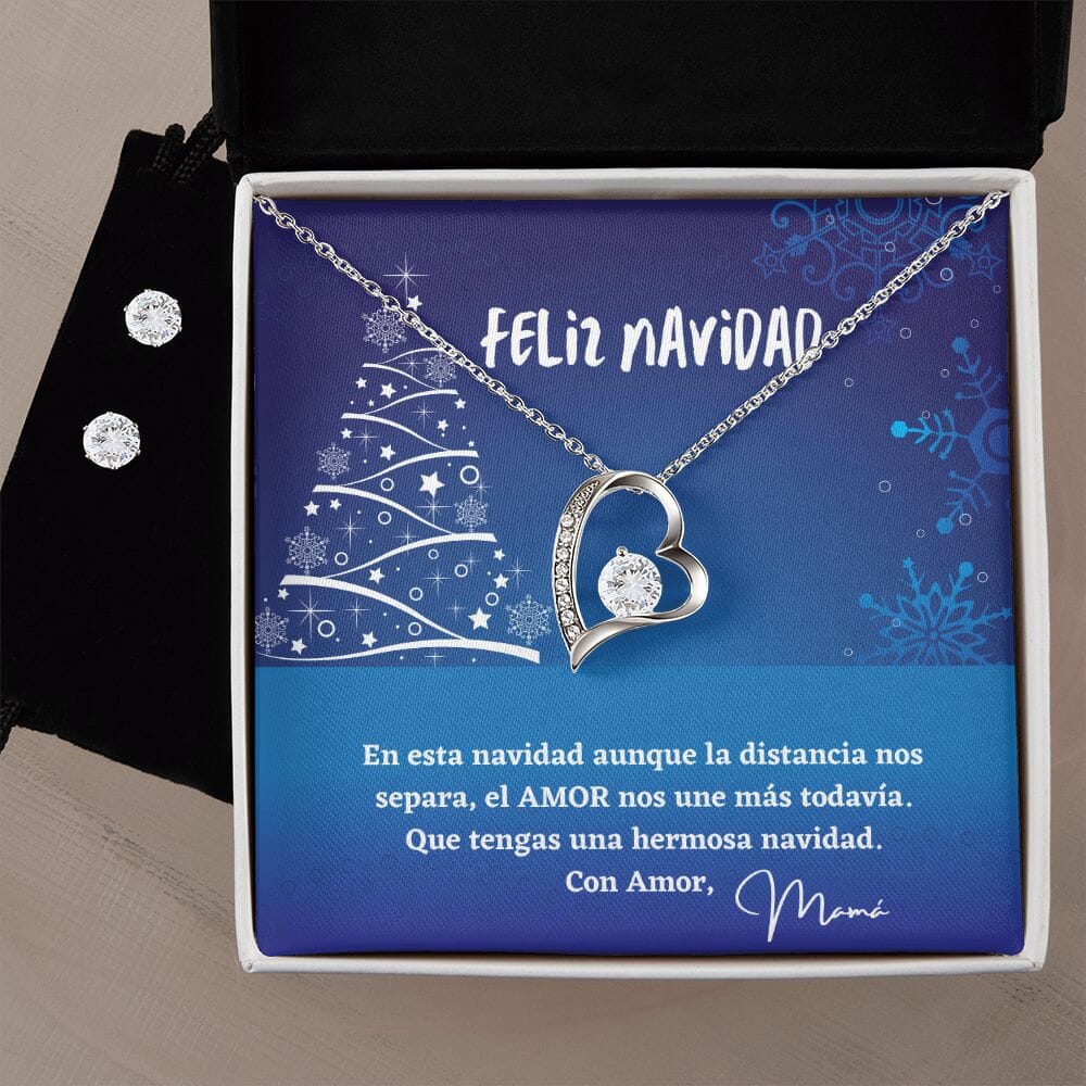 Regalo para dar esta Feliz Navidad - Collar Forever Love Jewelry/ForeverLove Acabado en oro blanco de 14 k Standard Box 