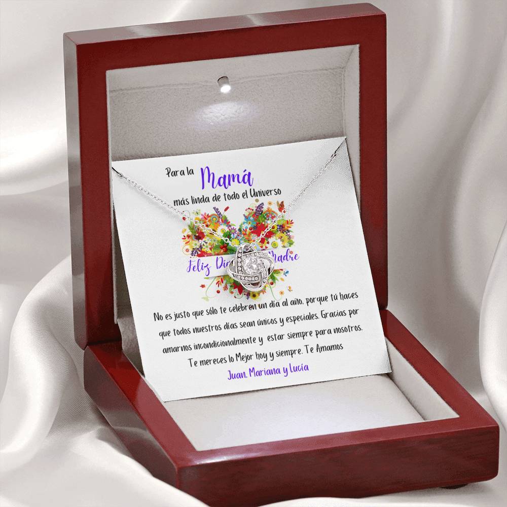 Regalo para Día de la Madre - Collar Nudo de Amor - Para la mamá mas linda del Universo Jewelry/LoveKnot 