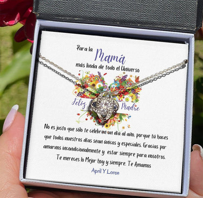 Regalo para Día de la Madre - Collar Nudo de Amor - Para la mamá mas linda del Universo Jewelry/LoveKnot 