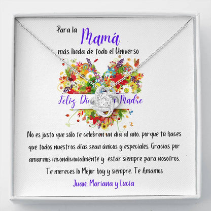 Regalo para Día de la Madre - Collar Nudo de Amor - Para la mamá mas linda del Universo Jewelry/LoveKnot 