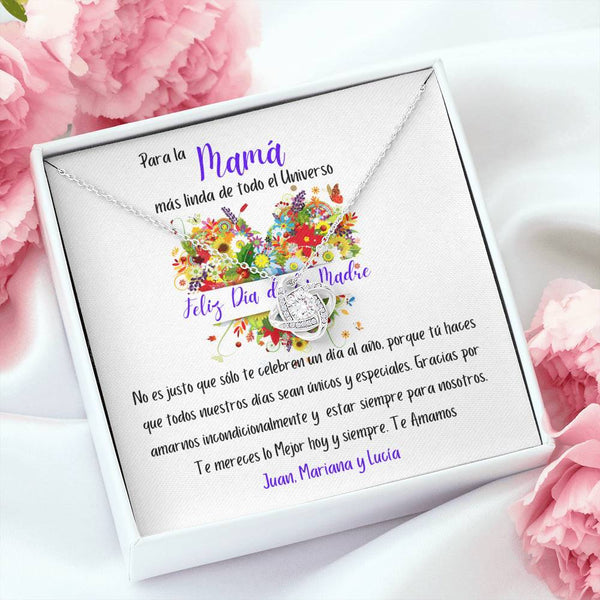 Regalo para Día de la Madre - Collar Nudo de Amor - Para la mamá mas linda del Universo Jewelry/LoveKnot 