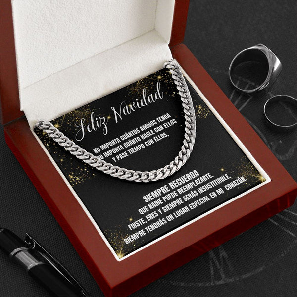 Regalo para el Mejor Amigo en esta Navidad - Cadena Estilo Cubana Jewelry/CubanLink 