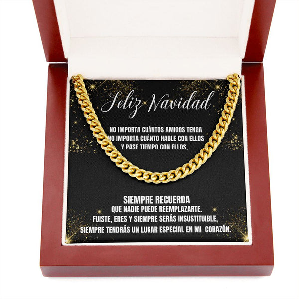 Regalo para el Mejor Amigo en esta Navidad - Cadena Estilo Cubana Jewelry ShineOn Fulfillment 