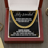 Regalo para el Mejor Amigo en esta Navidad - Cadena Estilo Cubana Jewelry ShineOn Fulfillment Cuban Link Chain (14K Gold Over Stainless Steel) 