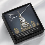 Regalo para esa persona especial en esta navidad- Collar 2 Jirafas. Personaliza la tarjeta para esa persona que amas y demuéstrale cuánto la amas. Jewelry ShineOn Fulfillment 