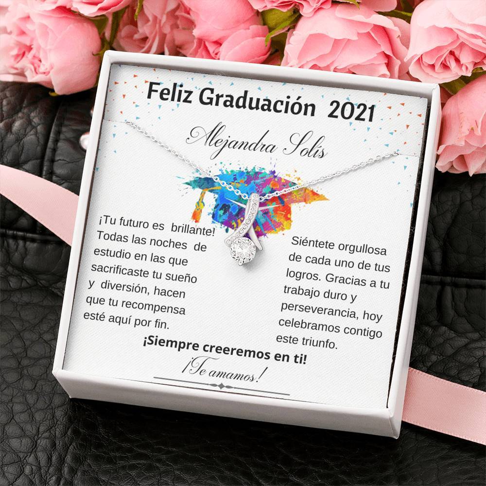 Regalo para Graduación - Collar Alluring con tarjeta personalizada. Jewelry/AlluringBeauty 