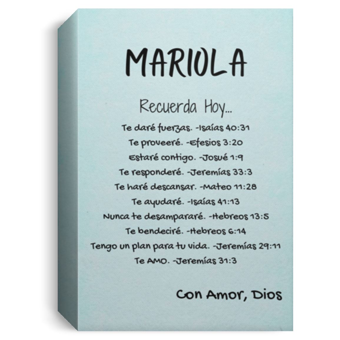 Regalo para hija & hijo- nieto - sobrino - hermano - Recuerda Hoy... Personalízalo. Canvas 