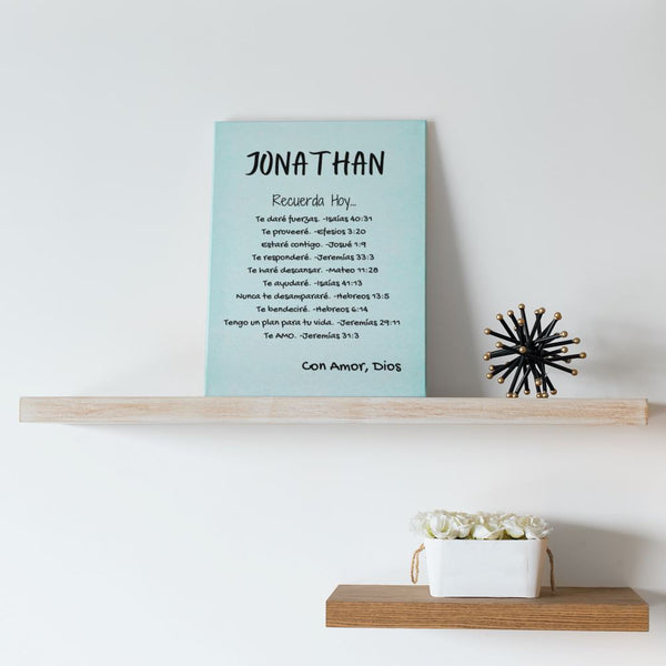 Regalo para hija & hijo- nieto - sobrino - hermano - Recuerda Hoy... Personalízalo. Canvas 