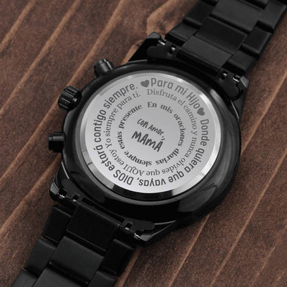 Regalo para Hijo de Mamá - Reloj Acero Inoxidable con mensaje. Jewelry/Watch 