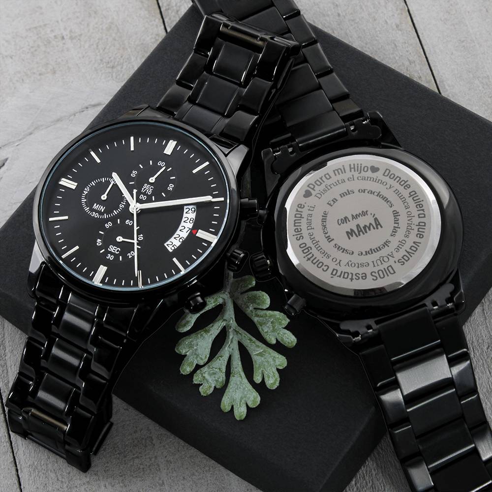 Regalo para Hijo de Mamá - Reloj Acero Inoxidable con mensaje. Jewelry/Watch 