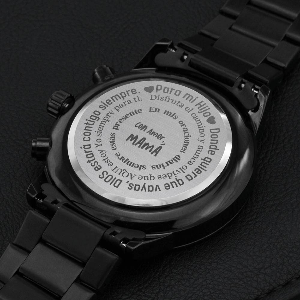 Regalo para Hijo de Mamá - Reloj Acero Inoxidable con mensaje. Jewelry/Watch 