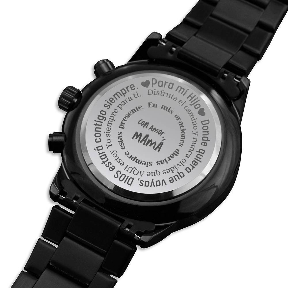 Regalo para Hijo de Mamá - Reloj Acero Inoxidable con mensaje. Jewelry/Watch 