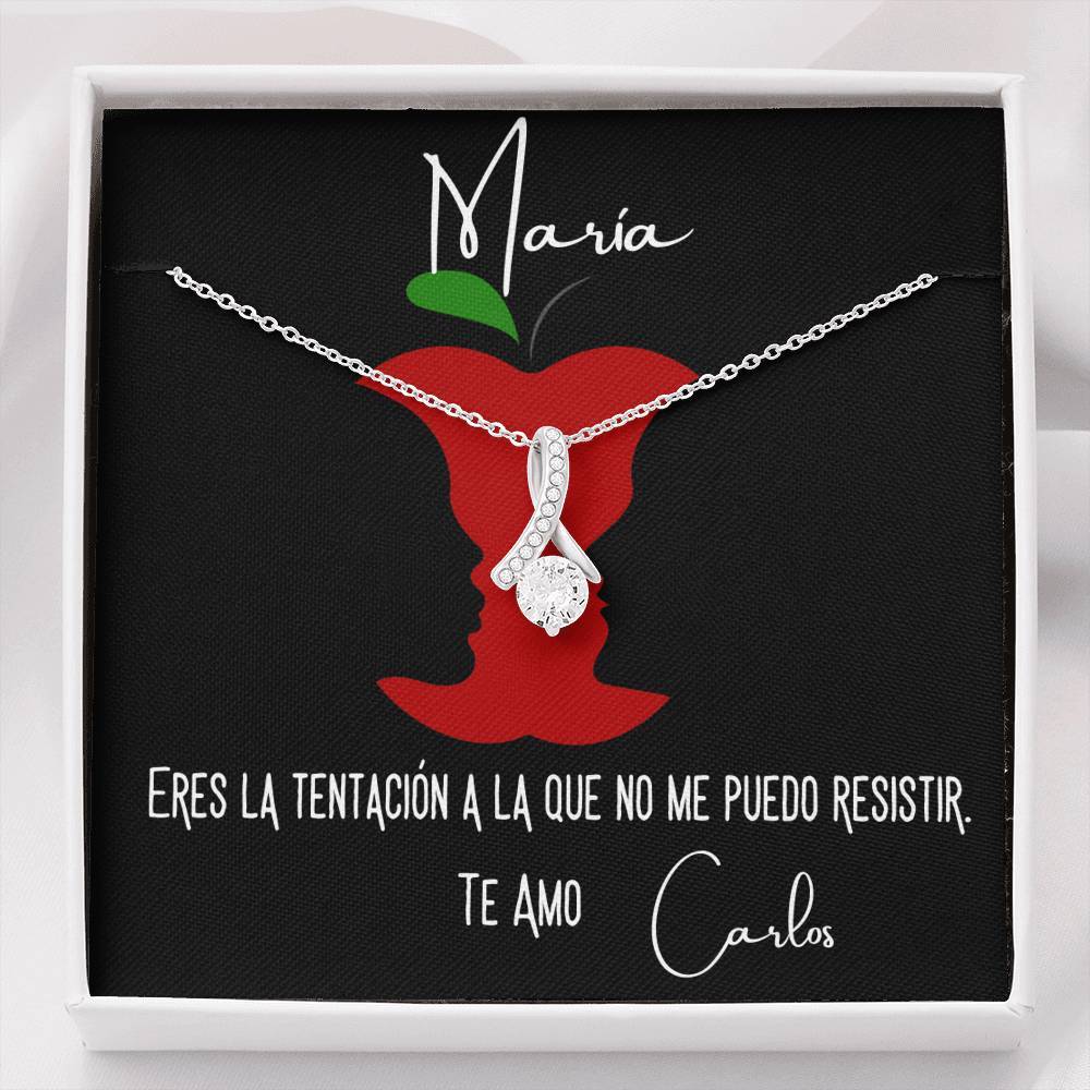Regalo para la tentación de tu vida - Collar Alluring con caja de regalo y tarjeta personalizada. Jewelry/AlluringBeauty Caja Incluida de regalo 