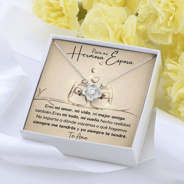 Regalo para mi hermosa esposa - Collar Nudo de Amor Jewelry/LoveKnot 