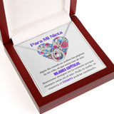 Regalo para Nieta - Mejores Capítulos - Collar Destino Jewelry ShineOn Fulfillment Mahogany Style Luxury Box with LED 