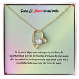 Regalo para Siempre - Collar de Amor Jewelry ShineOn Fulfillment Acabado en Oro Amarillo de 18 quilates. Cajita Estandard (Gratis) 