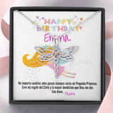 Regalo para tu Princesa en su cumpleaños- Collar Libélula. Personaliza la tarjeta para esa persona que esta lejos. Jewelry ShineOn Fulfillment 