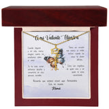 Regalo Sentimental para una Hija del corazón - Collar personalizado con nombre y birrete de Graduación para Hijastra Jewelry/NameNecklace 